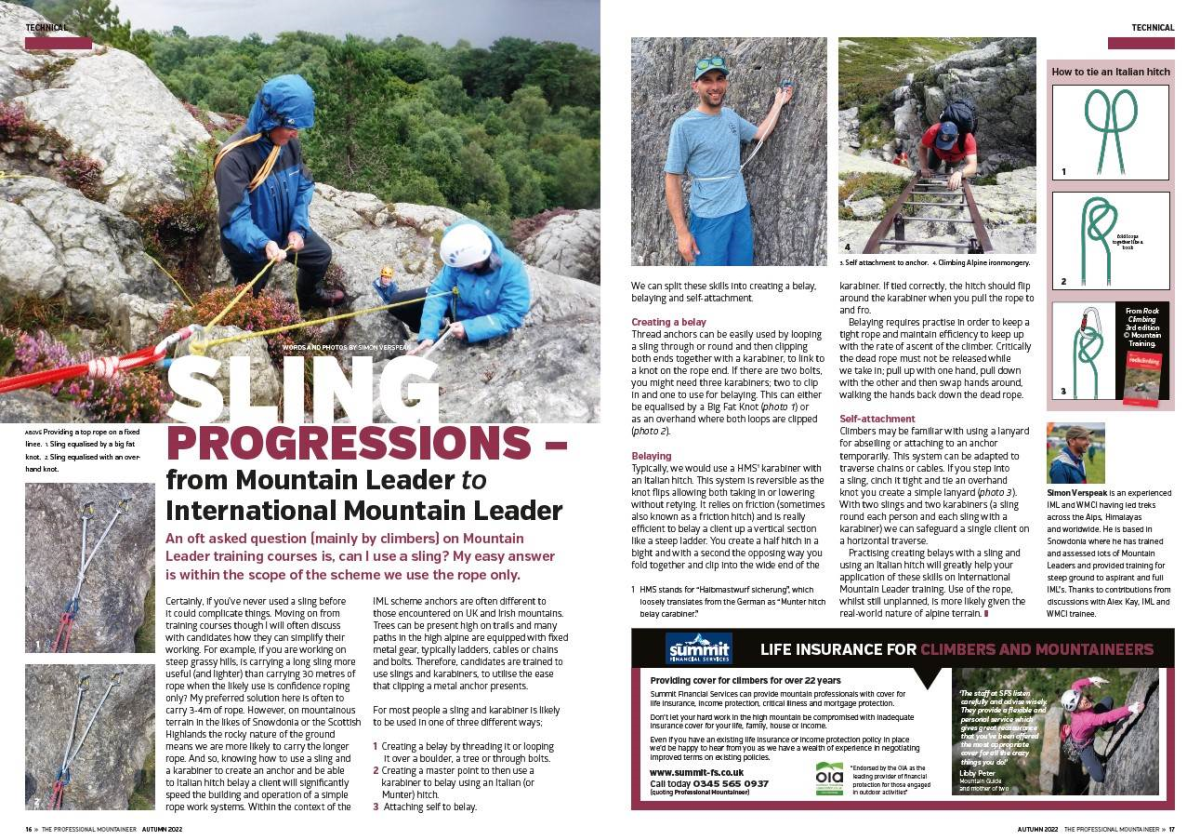 Example Technical article The Professional Mountaineer