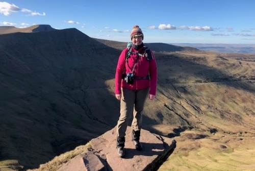 Ingrid in the Brecon Beacons