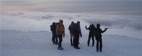 Winter Group above cloud inversion