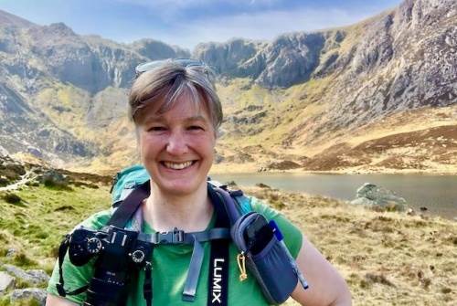 Ingrid in Cwm Idwal