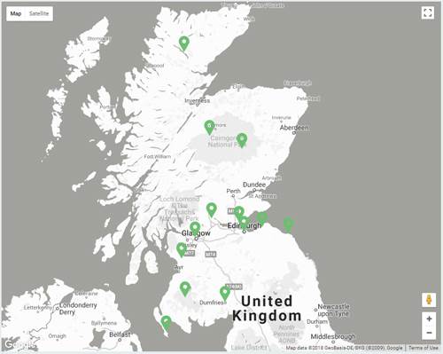 Choose DLOG location Scotland