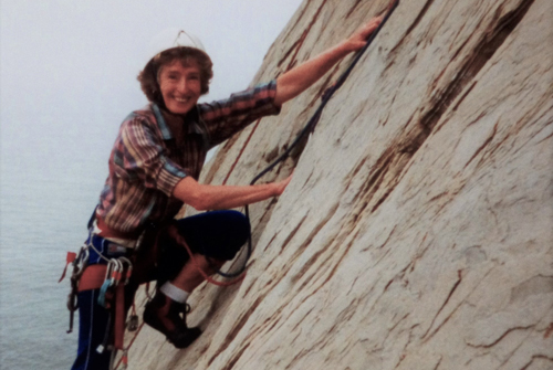 Barbara climbing