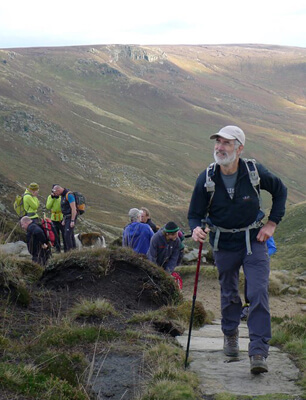 Rab Carrington on Kinder Scout