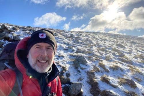 Martyn hill walking in the winter