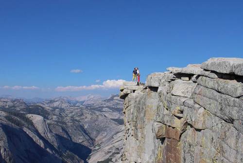 Nicole and husband on Snake Dyke Half Dome