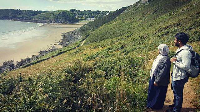 Sahedul with his mum in Hastings